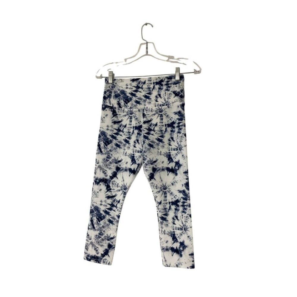 Lorna Jane Women Leggings Small Blue Tie Dye Byron Core Tight Yoga High Rise NWT